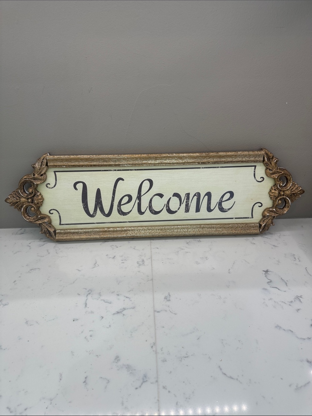 Welcome sign